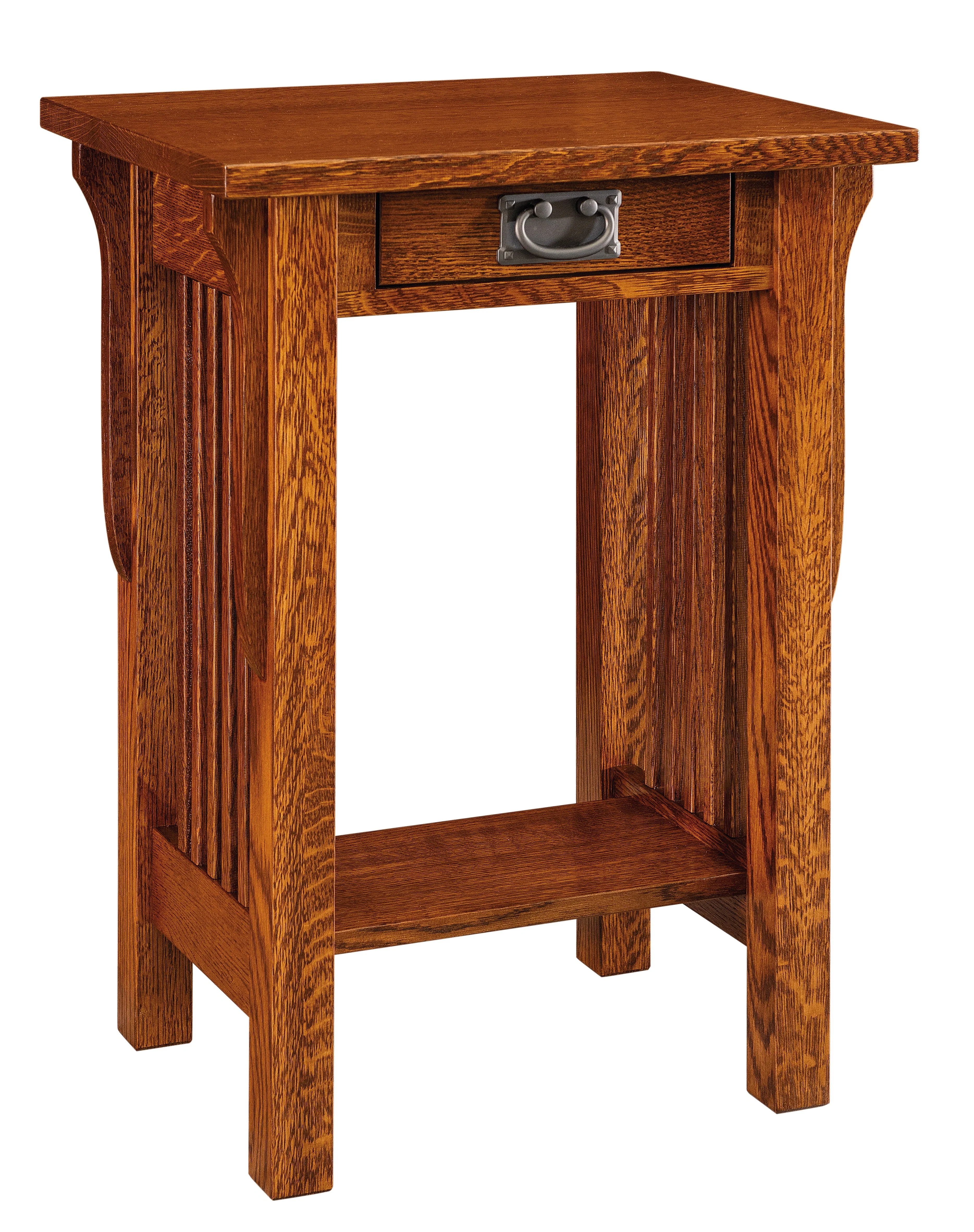 Amish Landmark One Drawer Plant Table