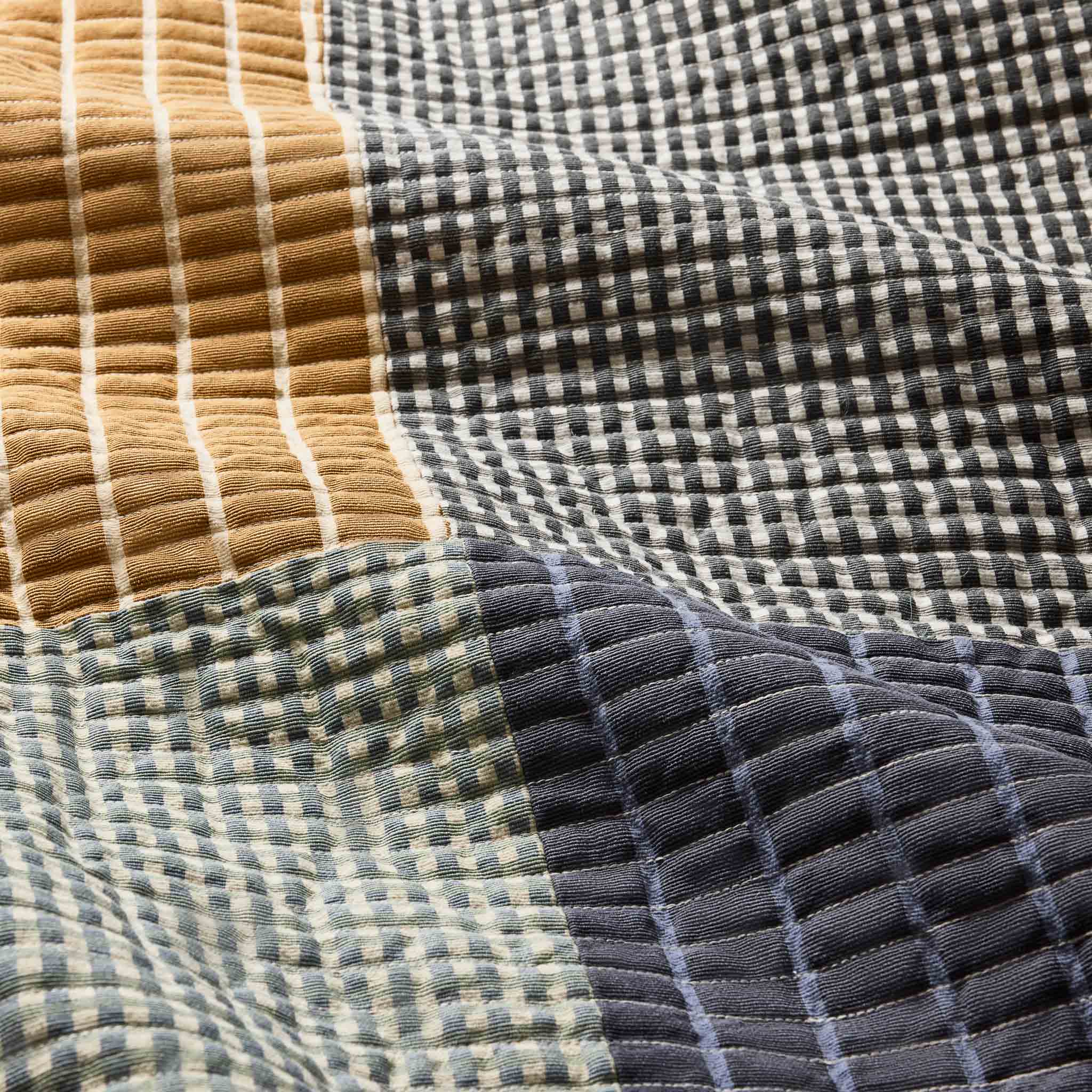 Stripe Mix Patchwork Quilt