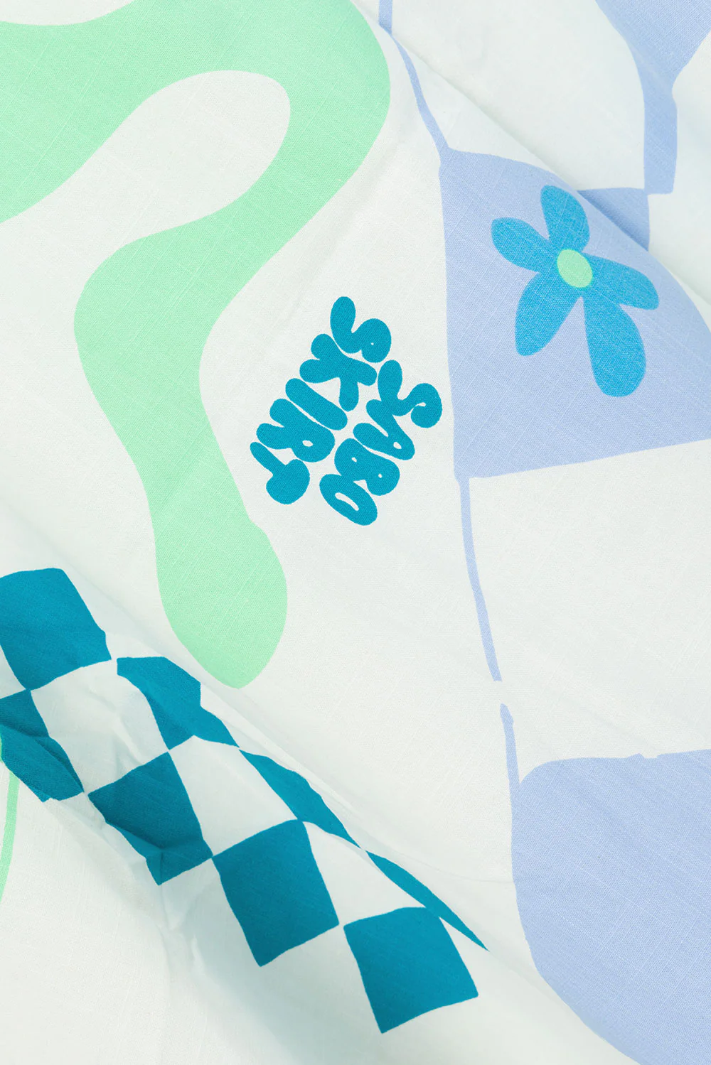 Naya Wrap Skirt - Scarf Azure