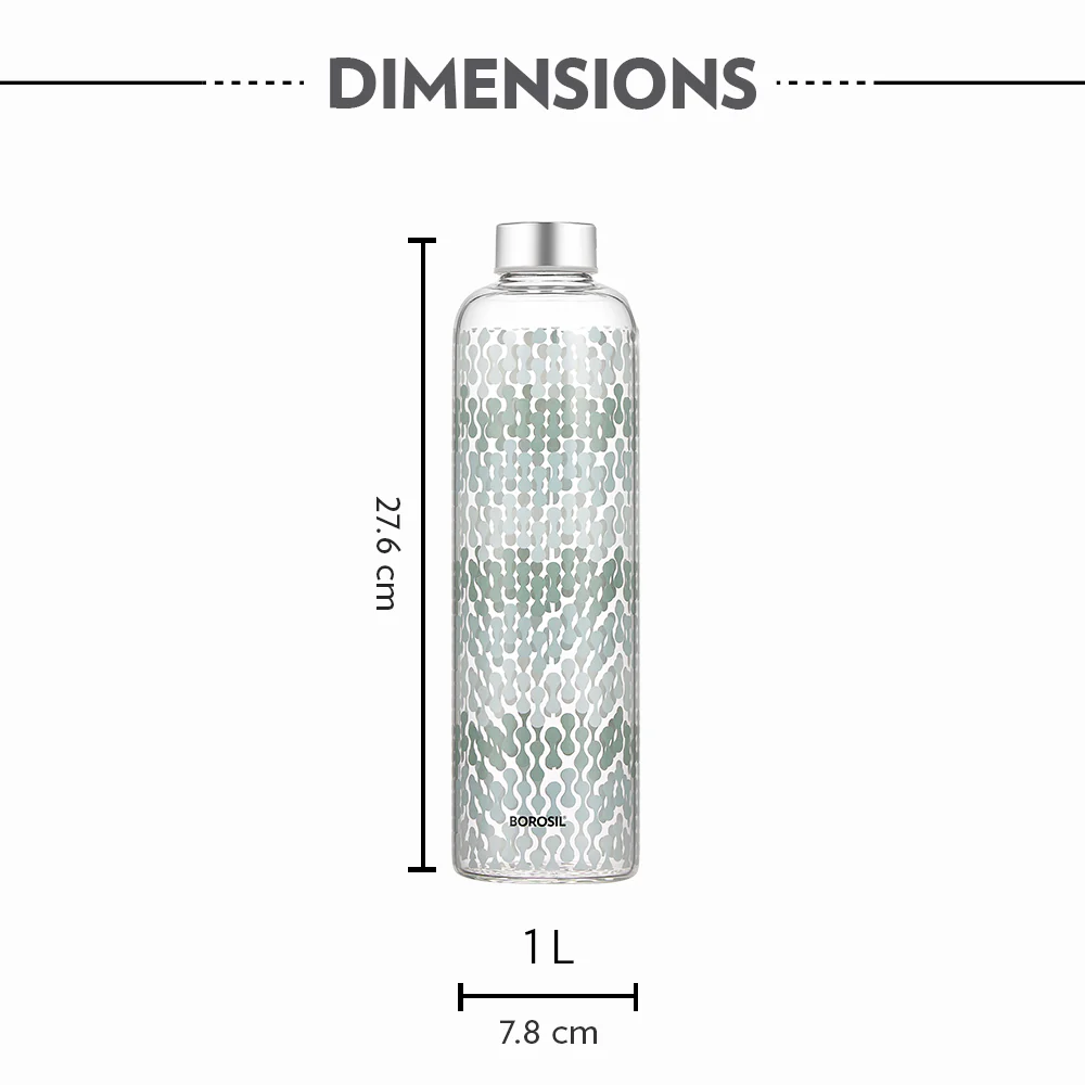 Crysto Narrow Mouth Vista Glass Bottle