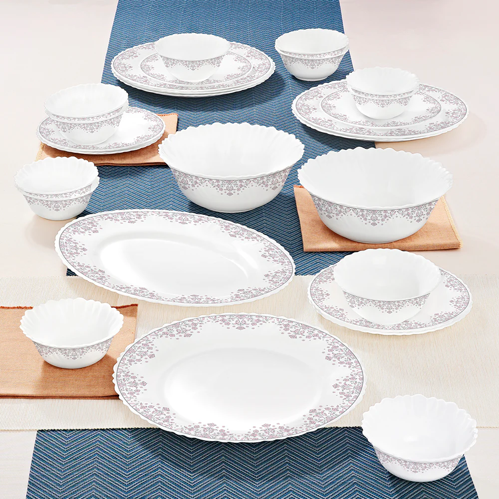 Larah by Borosil Lark Dinner Set, 27 pc