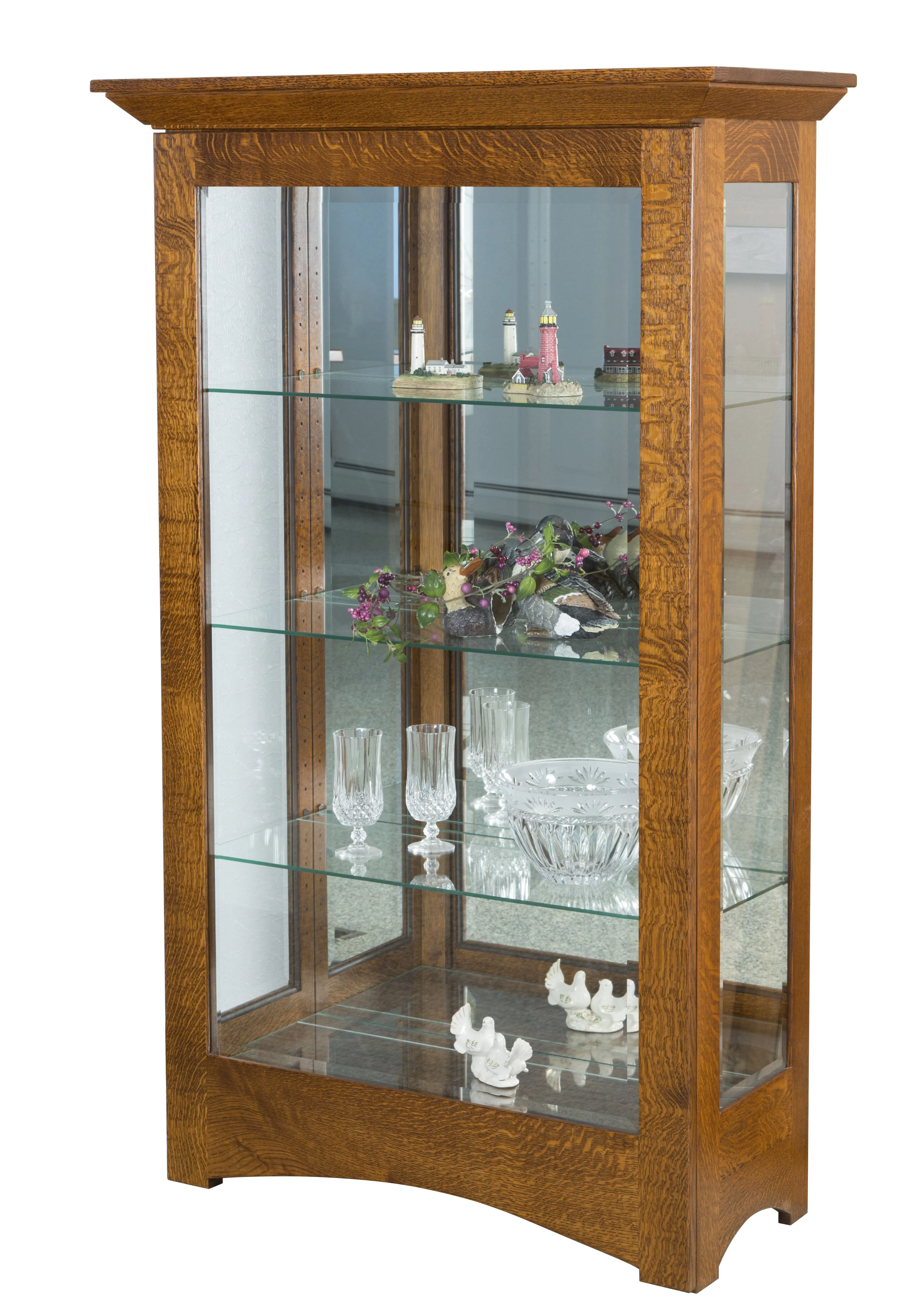 Amish Leda Medium Curio Cabinet