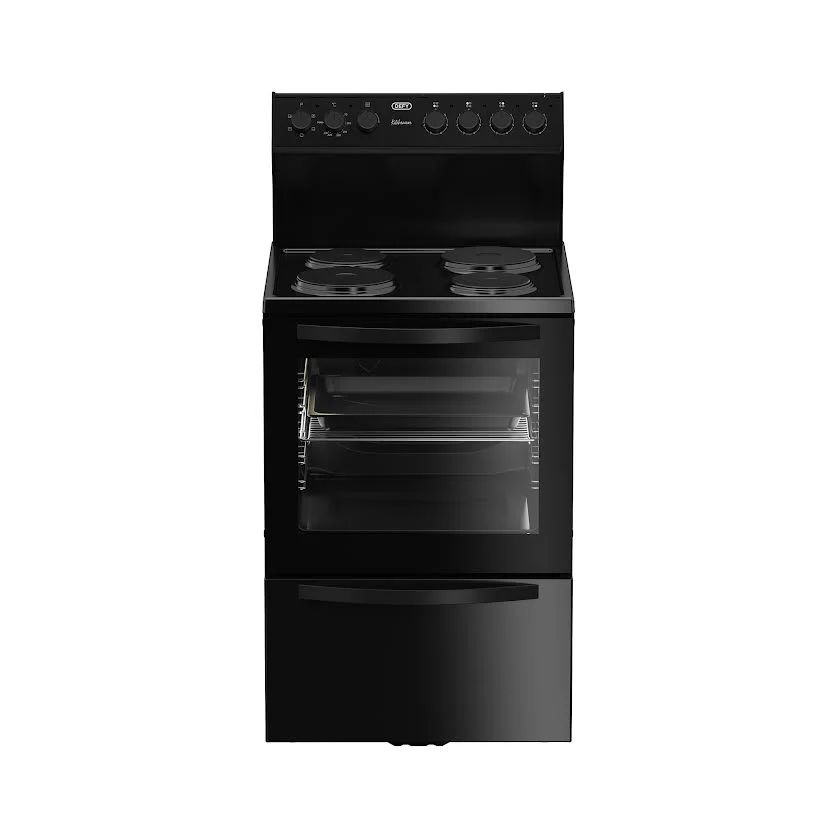 Defy 60cm Kitchenaire Electric Stove Black
