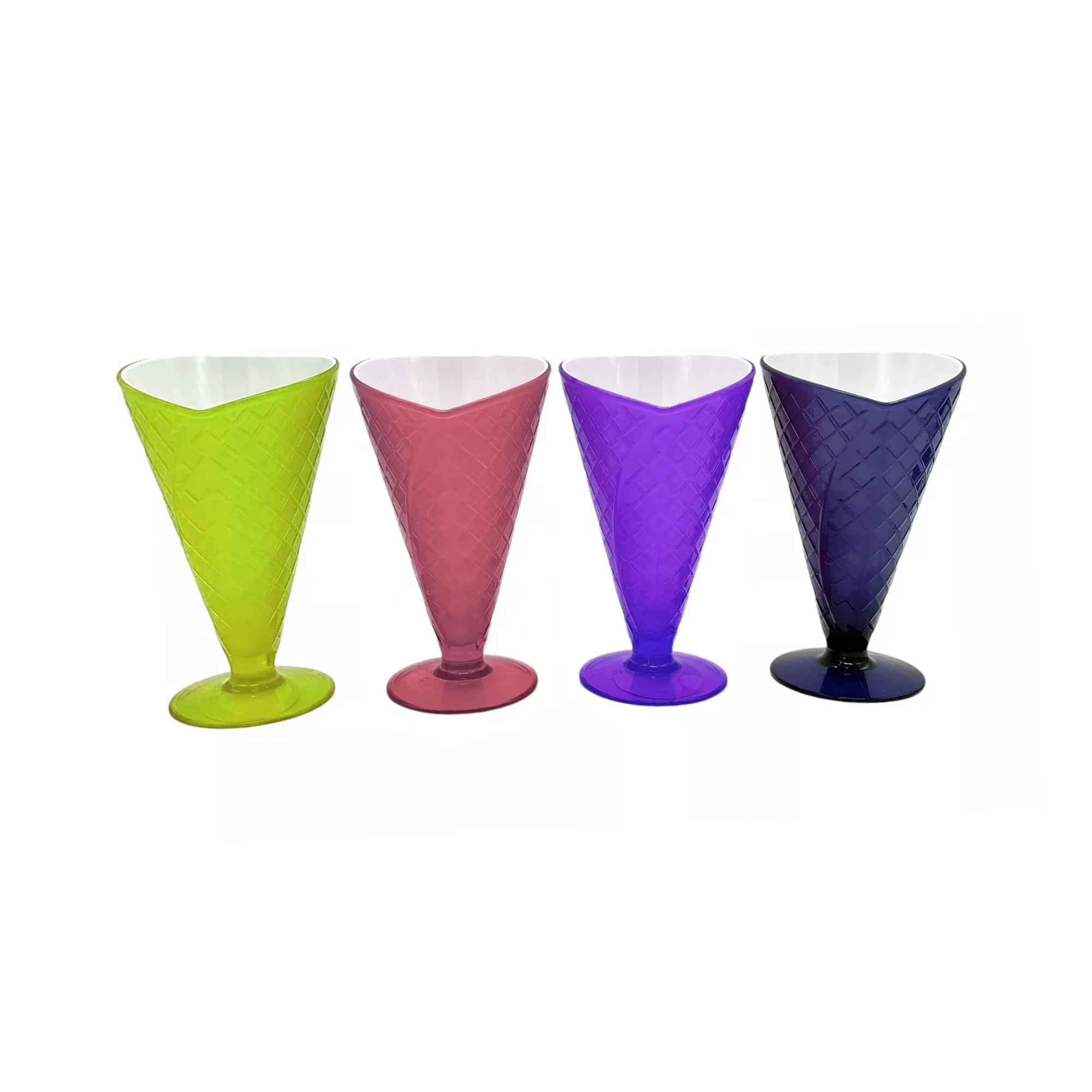 CH 6 Piece Acrylic Ice Cream Tumbler Set Assorted
