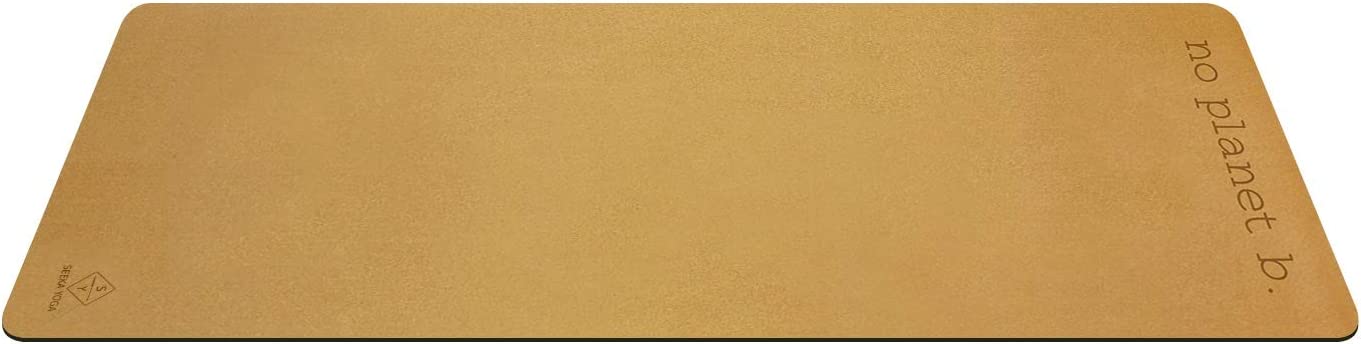 Vegan Premium Cork Yoga Mat, Natural Rubber Bottom, Non Slip & Soft, Sweat Resistant 72