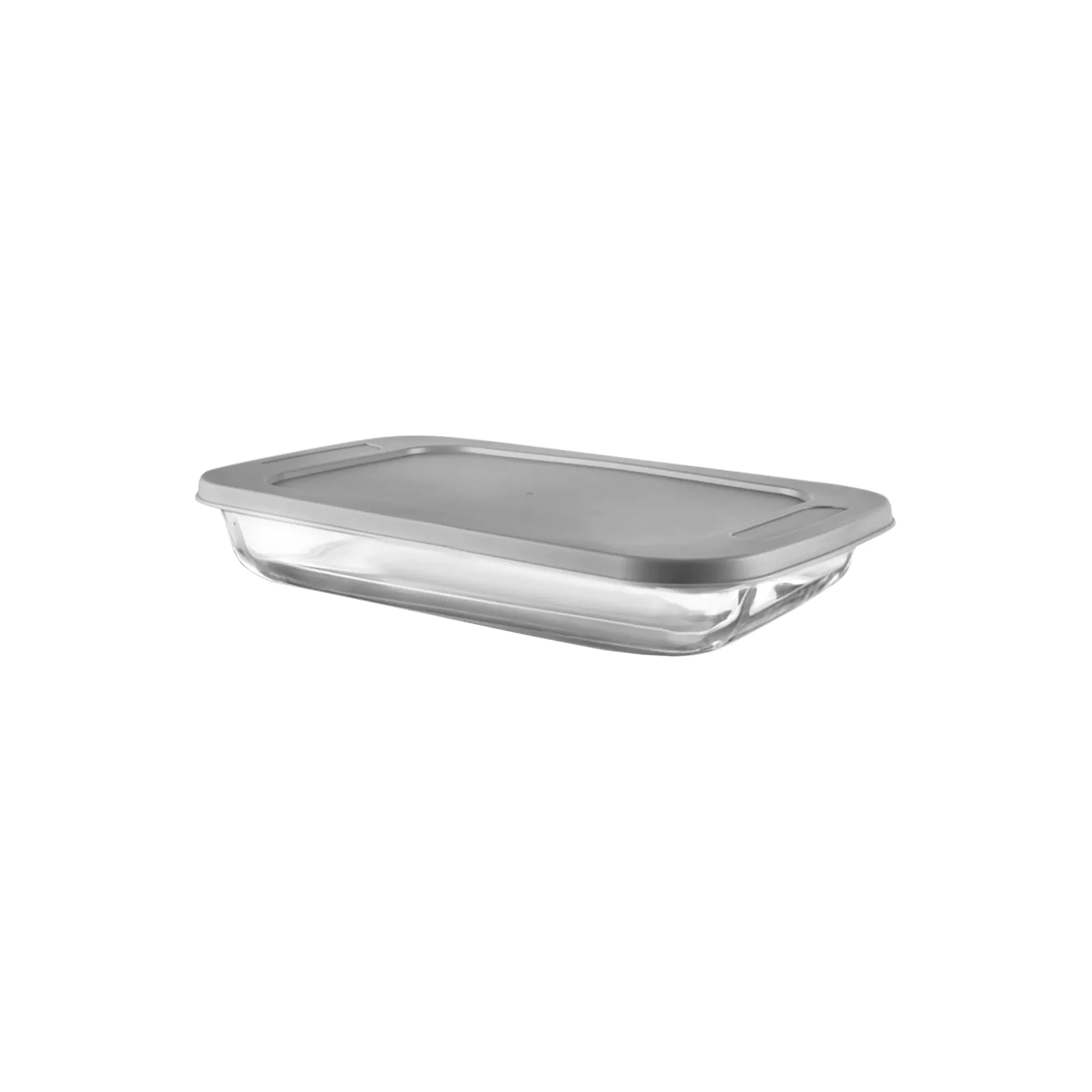 CH 2.2Lt Rectangular Glass Casserole Grey