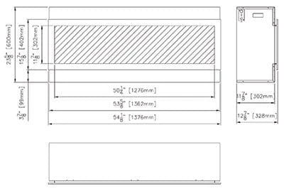 Remii 55-In Deep Built-In Electric Fireplace