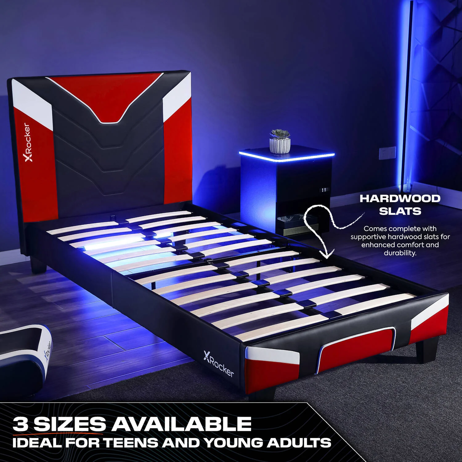 Cerberus MKII Gaming Bed in a Box - Red (3 Sizes)