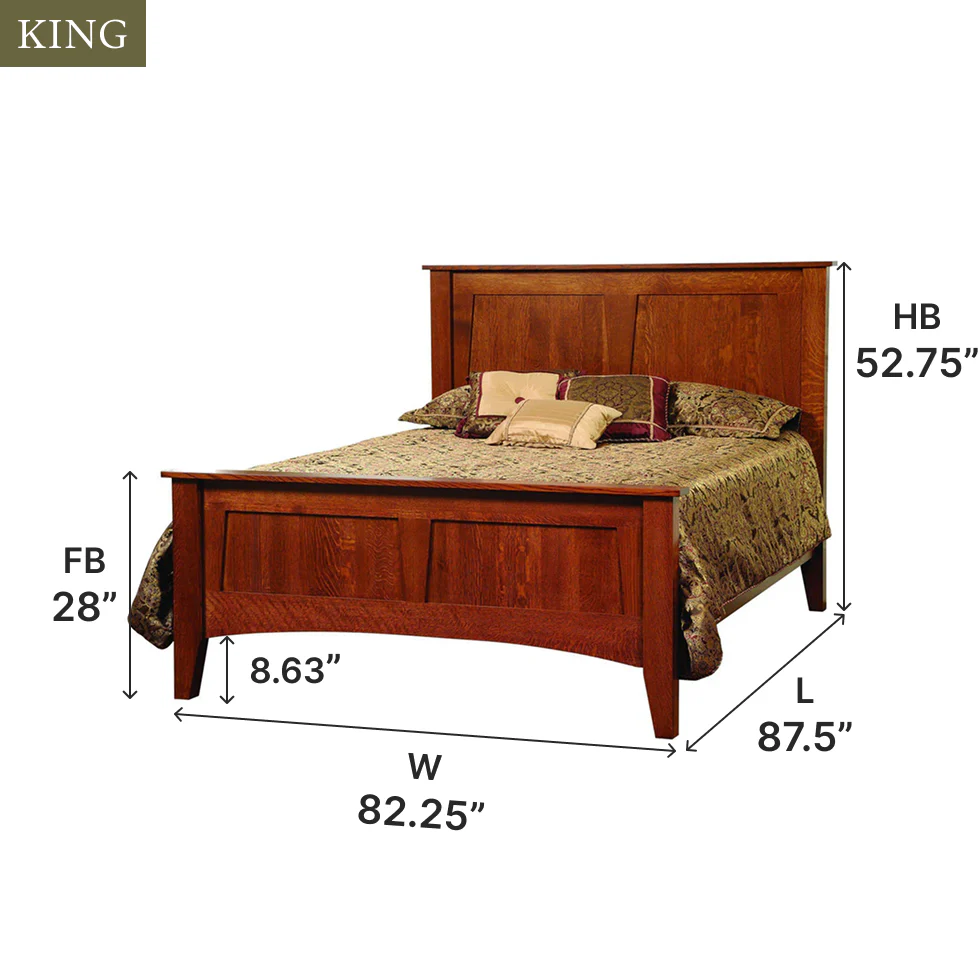 Amish Heirloom Mission Bed