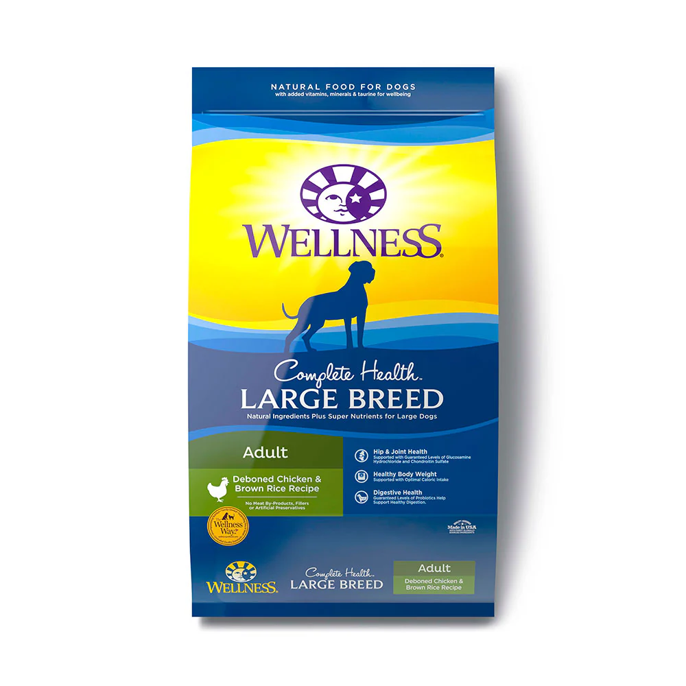 Wellness® Complete Health™ Deboned Chicken & Brown Rice Recipe Large Breed Adult Dog Food 30 Lbs
