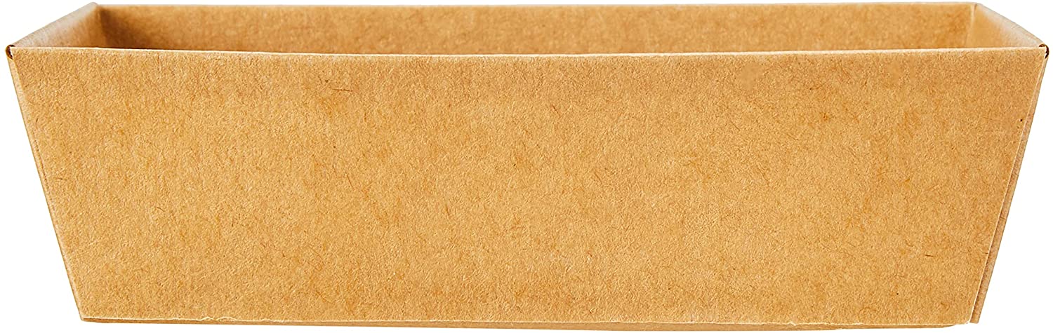 Large Paper Sushi Container, Tetra Sushi Box - Kraft Brown - 5