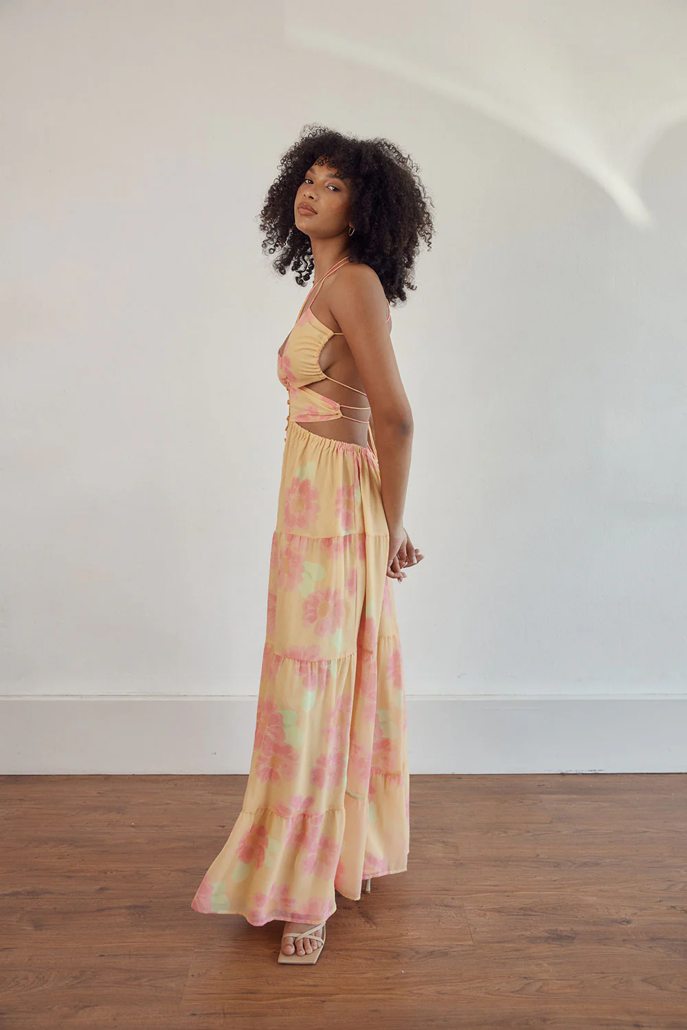 SAMPLE-Baila Maxi Dress - Painted Flower
