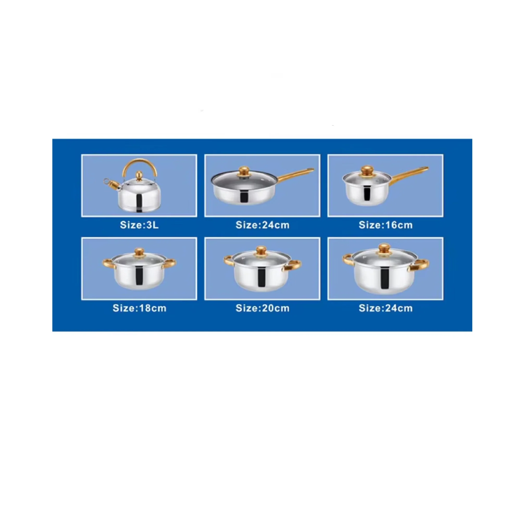 12 Piece Stainless Steel Cookware Set