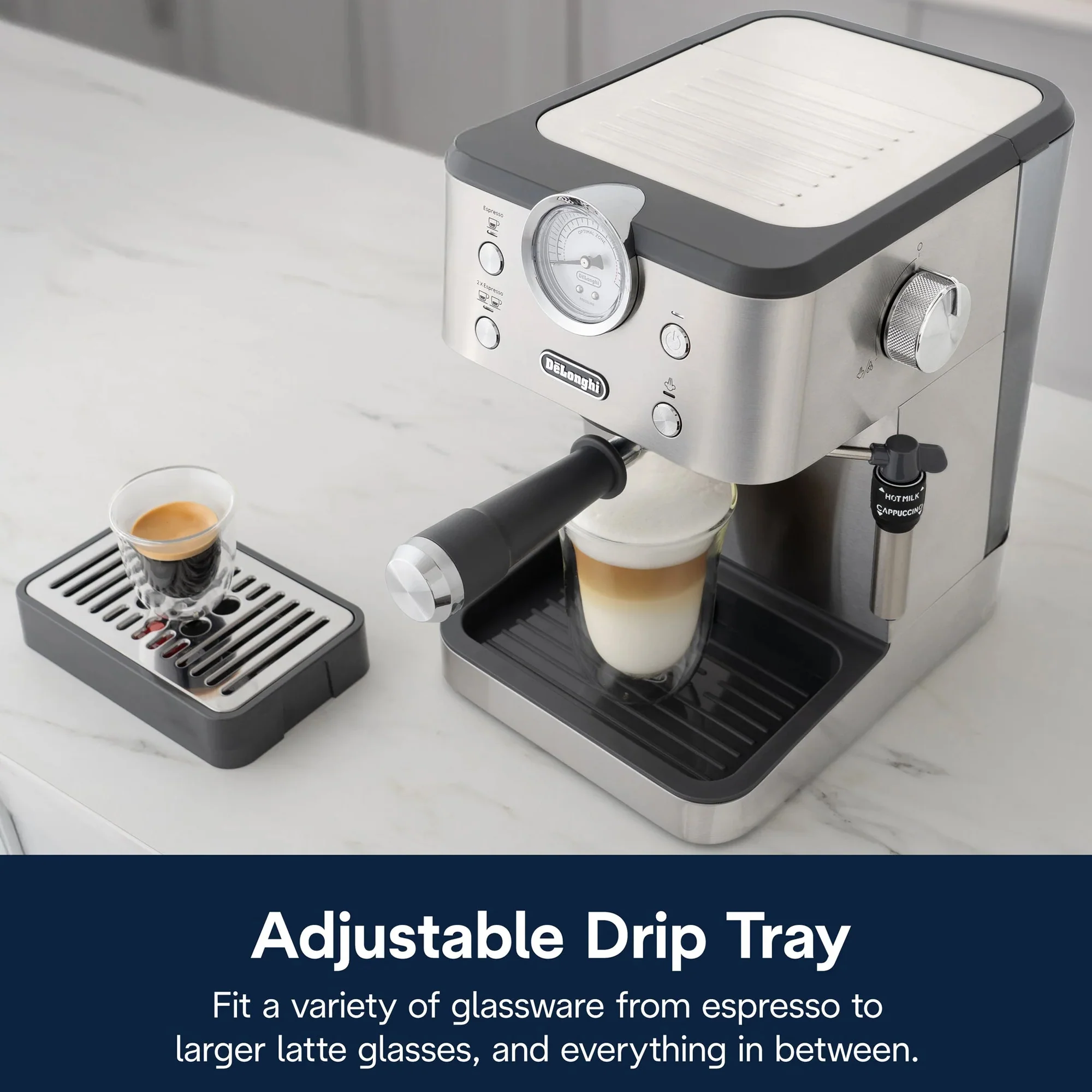 Delonghi Linea Classic Espresso Machine Silver