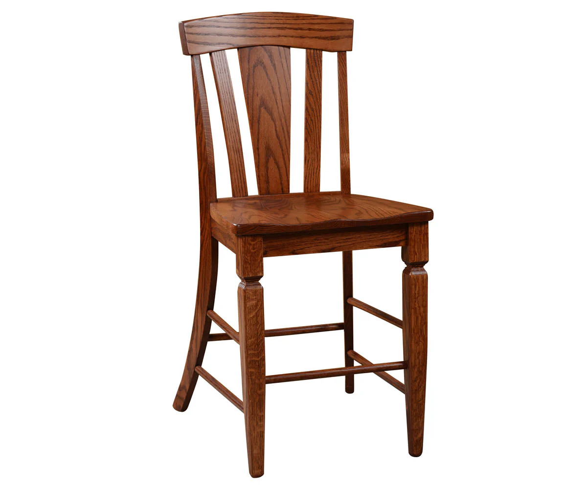 Amish Lexington Stationary Bar Chair