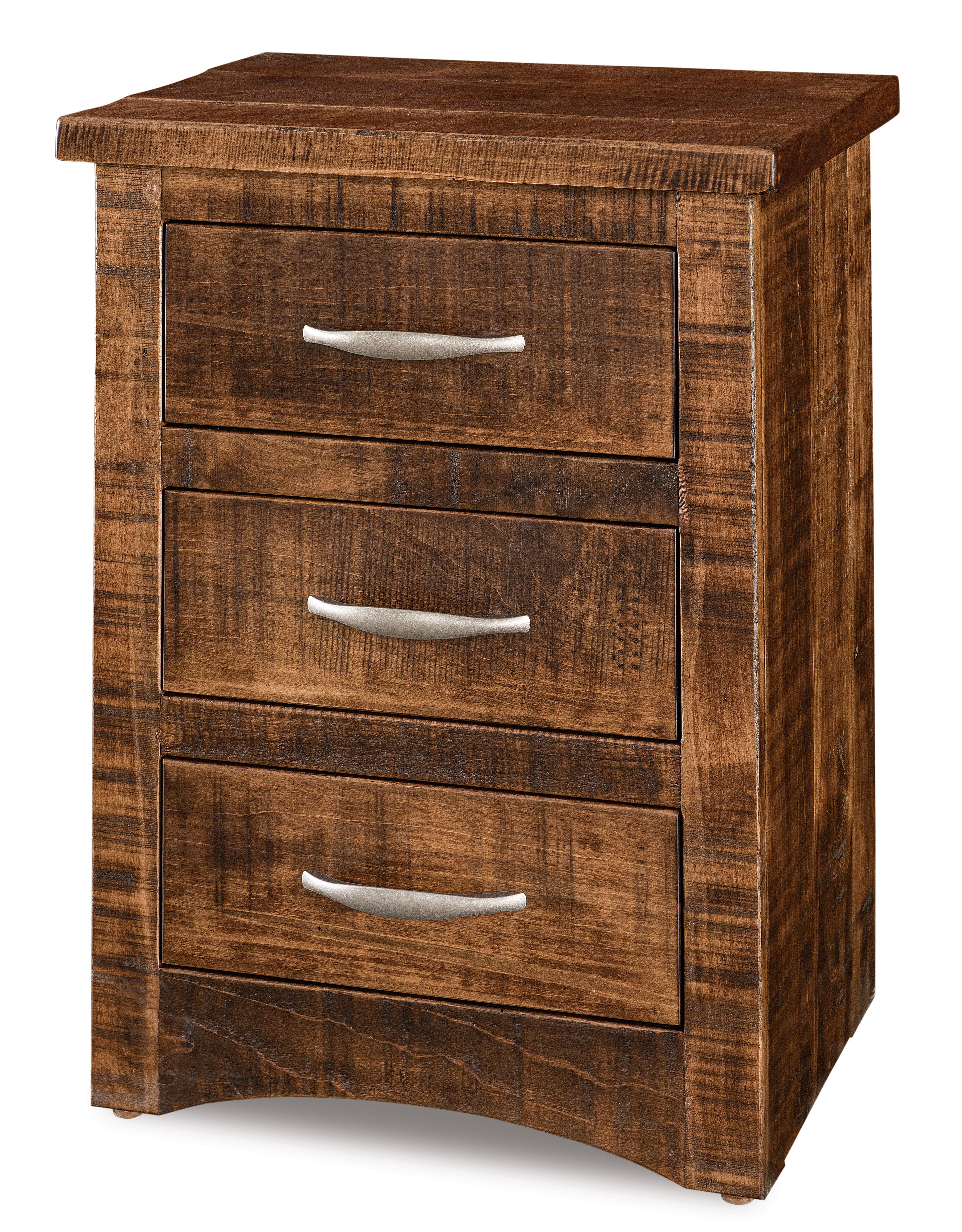 Amish Denver Three Drawer Nightstand