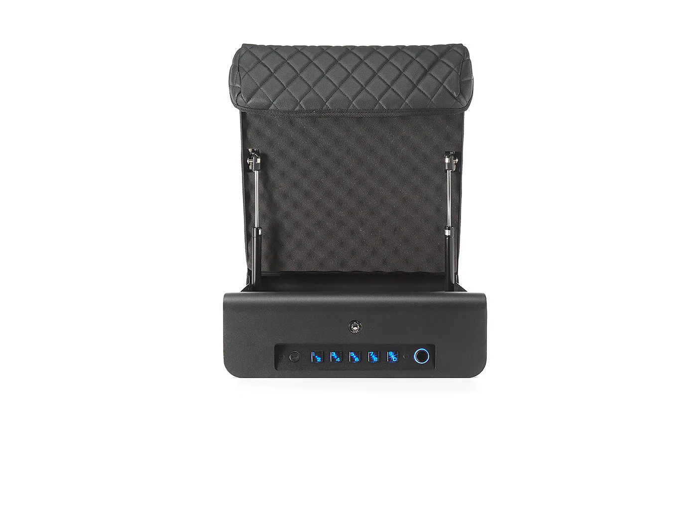 BoostedSafe Elite Biometric Vehicle Gun Safe – Fingerprint, Key & Digital Combo