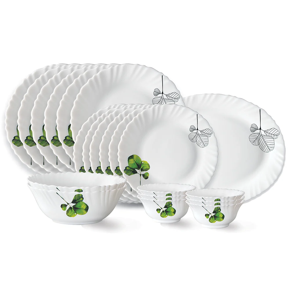 Larah by Borosil Oval Dinner Set, 21 pc