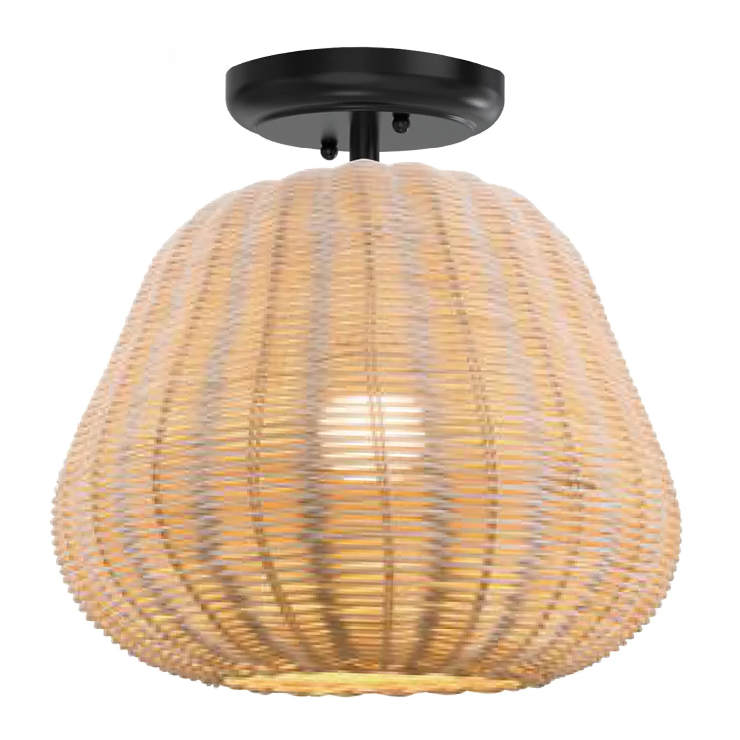 Nature Woven Pendant Light, Includes 1 Pcs LED Light Bulb
