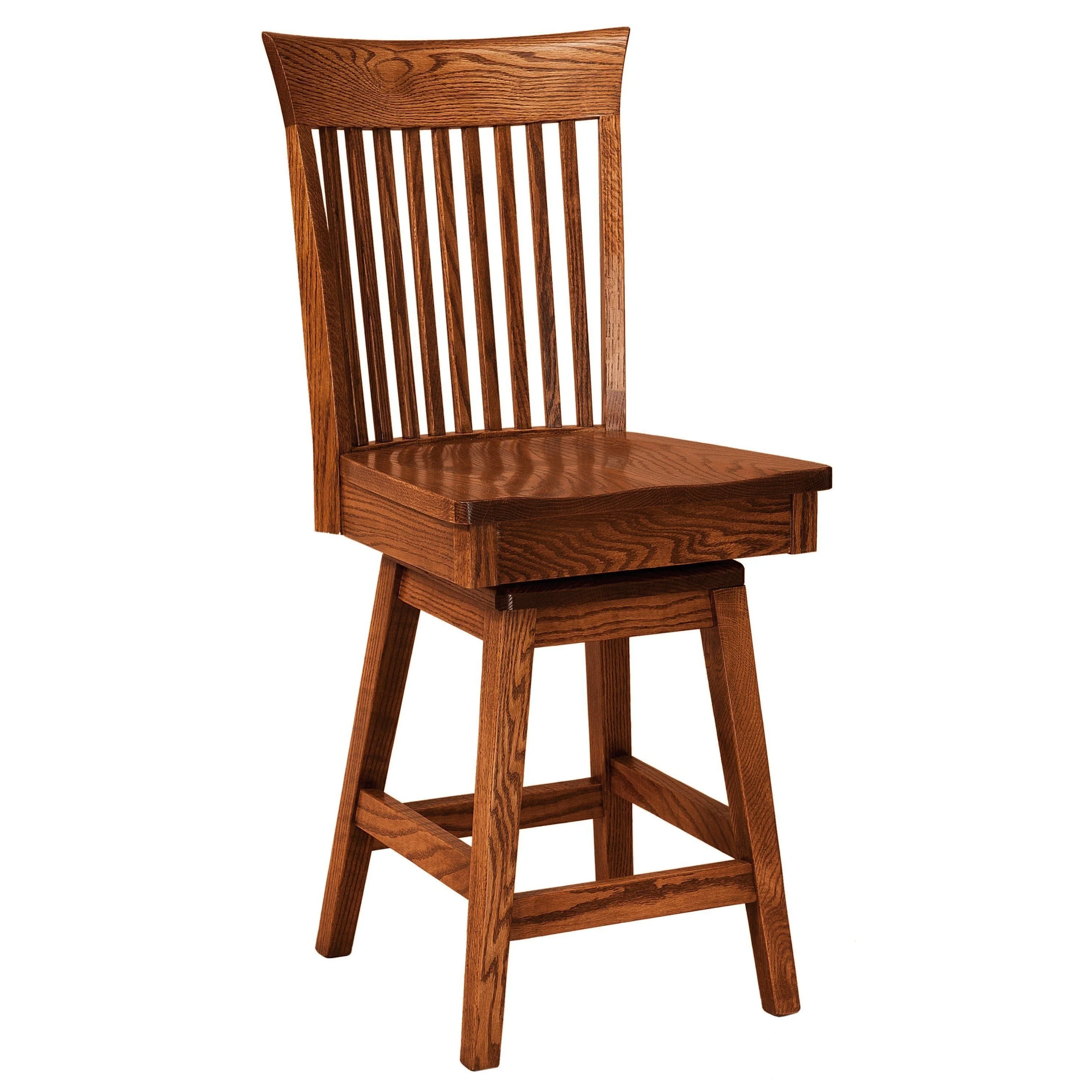 Amish Carlisle Swivel Bar Chair