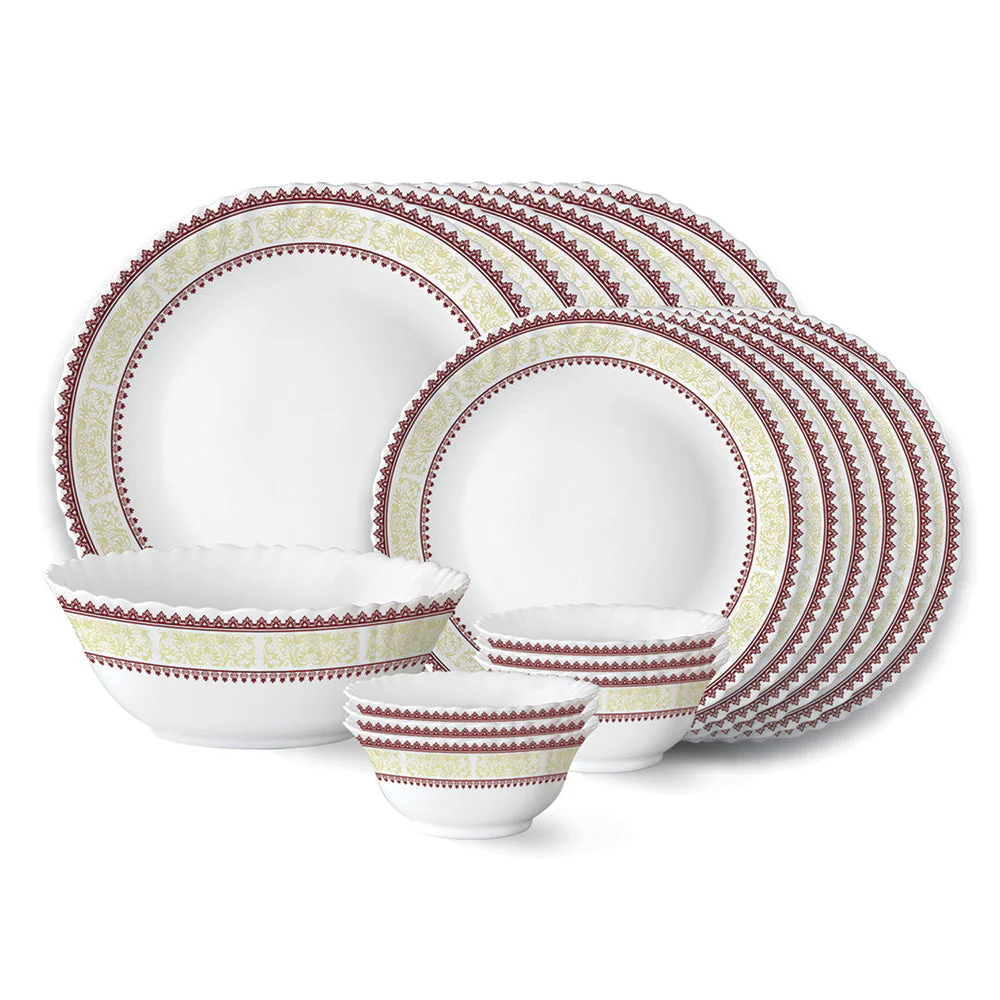 Larah by Borosil Elega Dinner Set, 10 pc