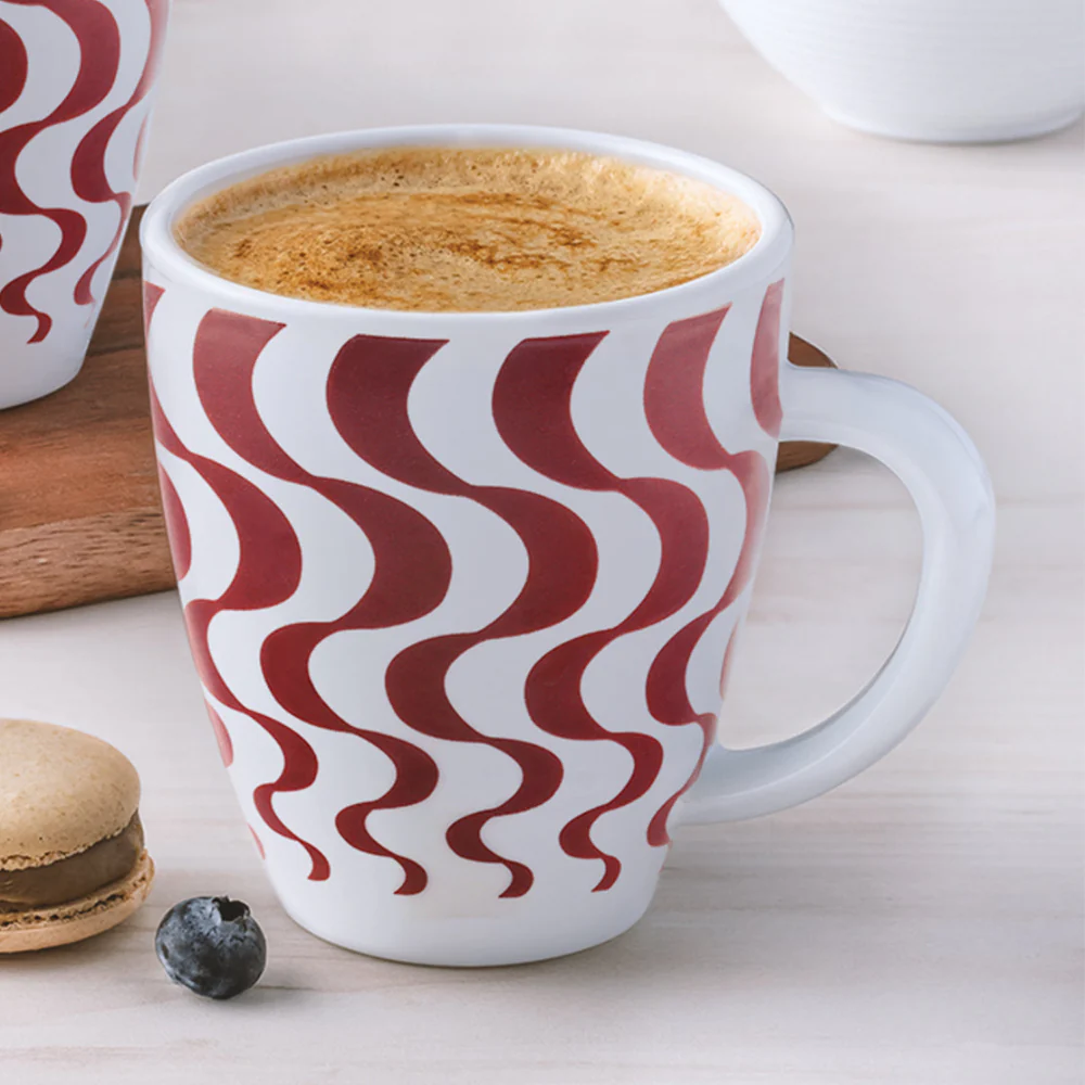 Larah by Borosil Waves Brown Mug, 390ml