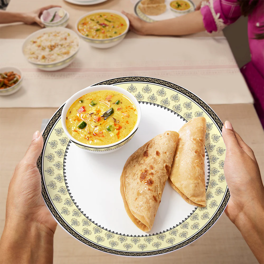 Larah by Borosil Amer Dinner Set, 19 pc