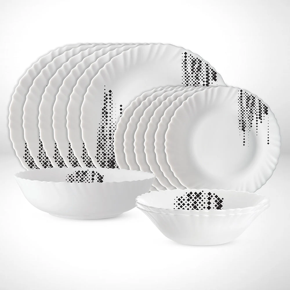 Larah by Borosil Slate Dinner Set, 15 pc