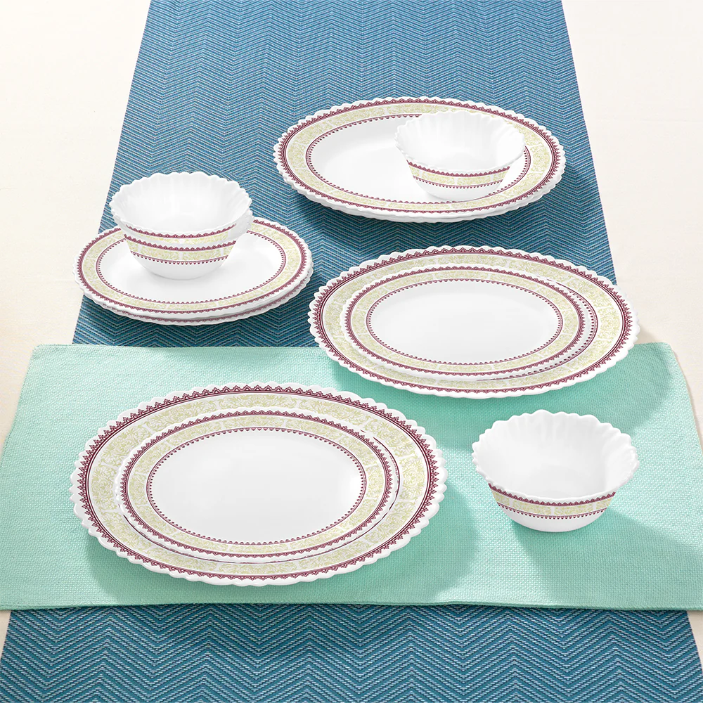 Larah by Borosil Elega Dinner Set, 12 pc