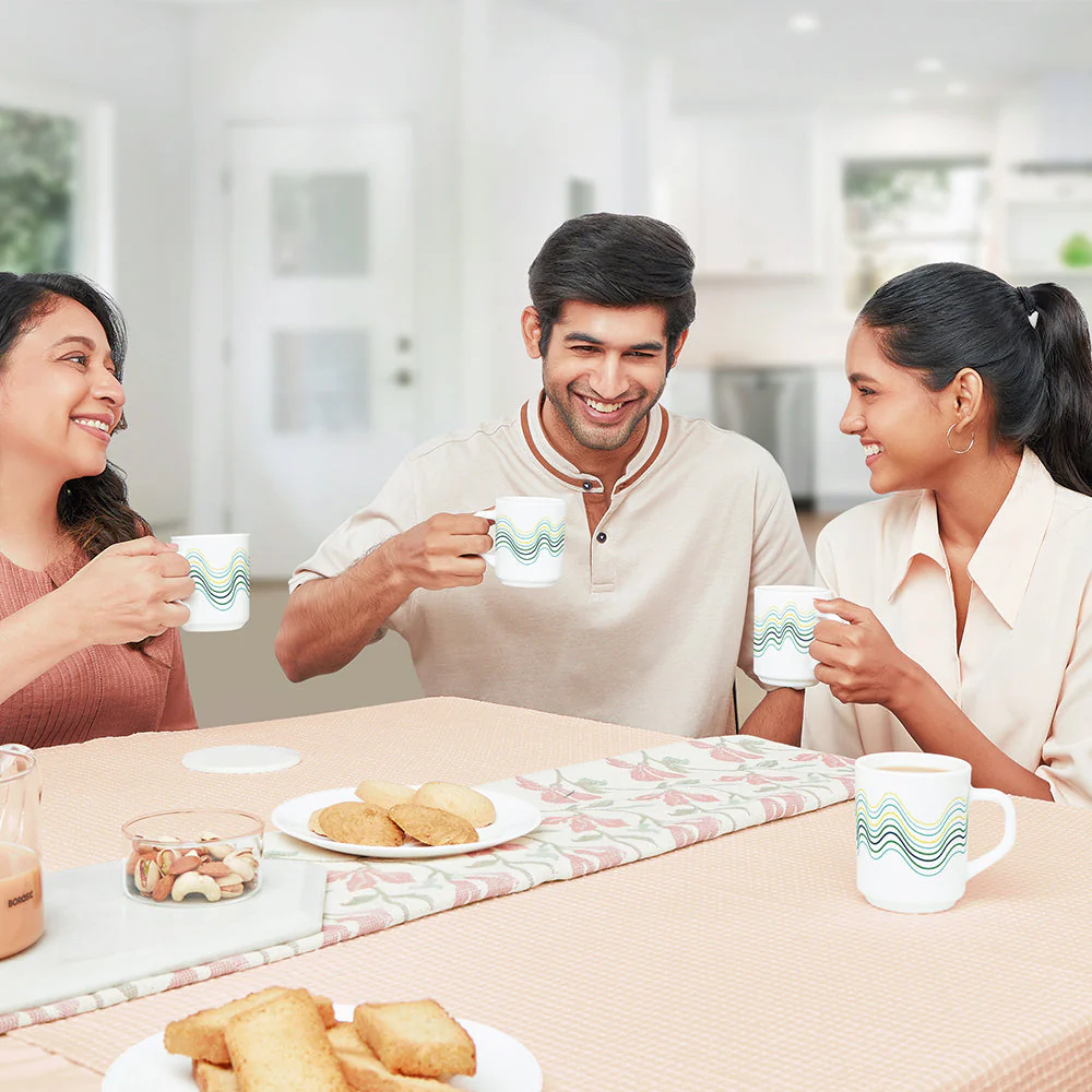 Larah by Borosil Mia Mug Set, 240ml x 2