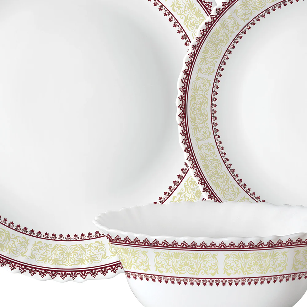 Larah by Borosil Elega Dinner Set, 27 pc