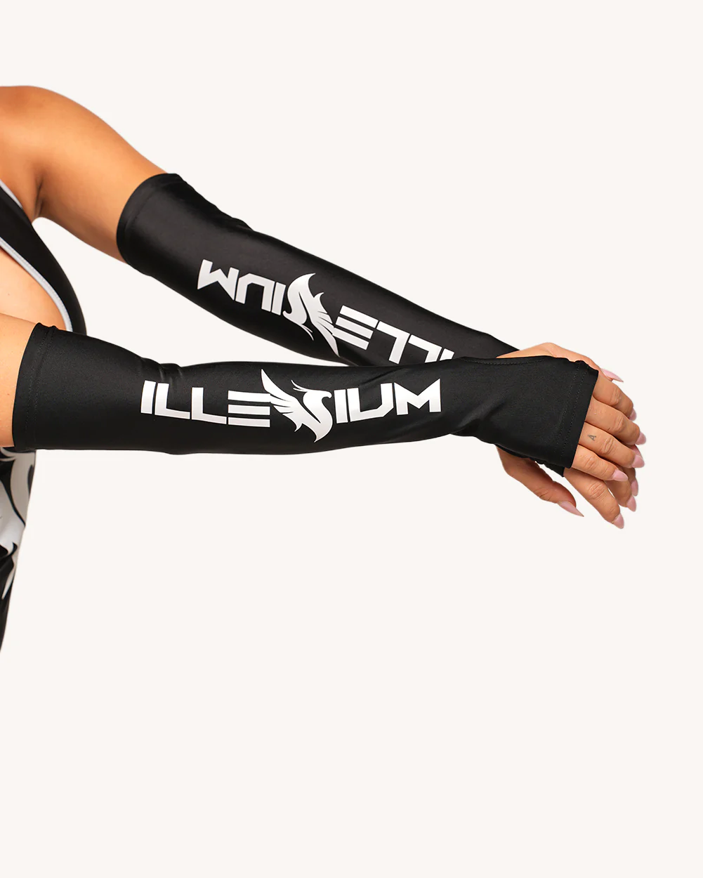 iHR x ILLENIUM Burst of Light Reflective Bodysuit with Sleeves