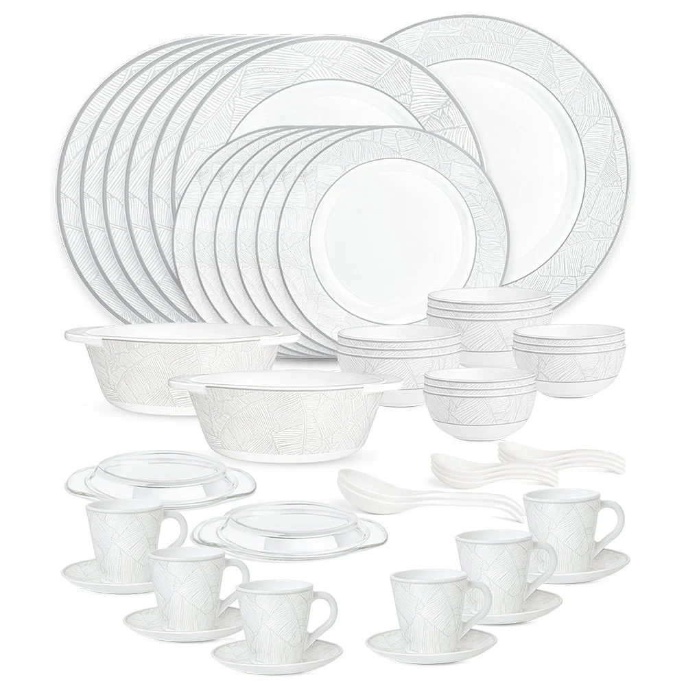 Larah By Borosil Ivy Dinner Set, 49 pc