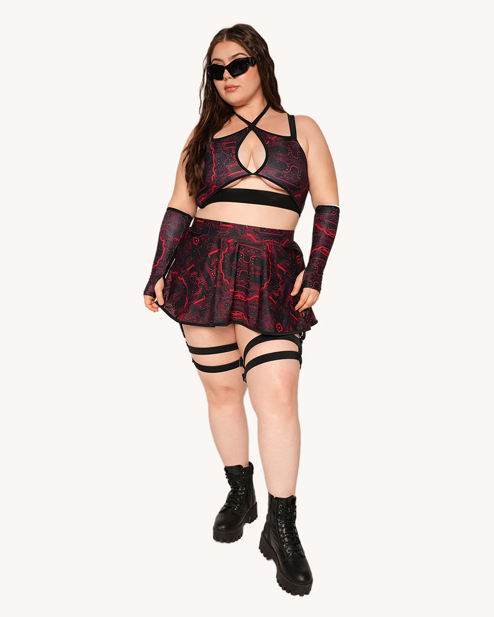 Infinite Matrix Top with Sleeves