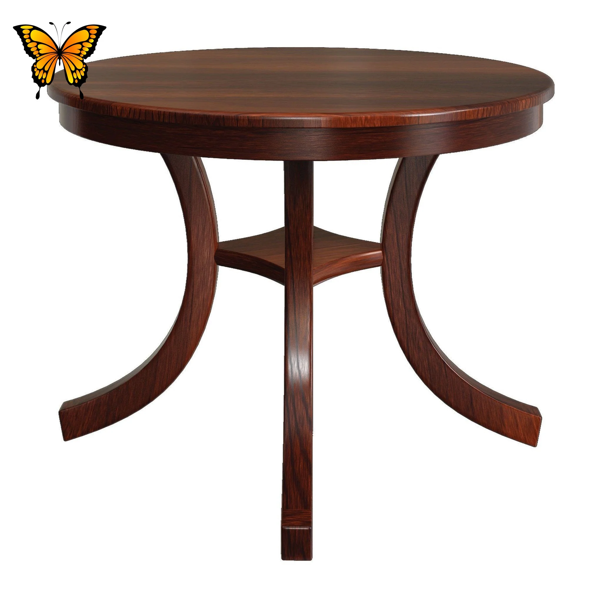 Amish Carlisle Round Single Pedestal Table