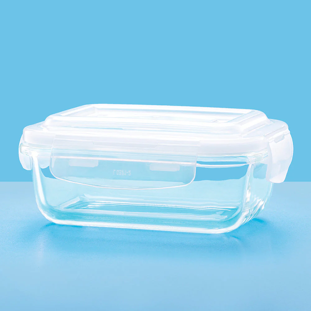 Larah Glass Klip n Store, Rectangular Container