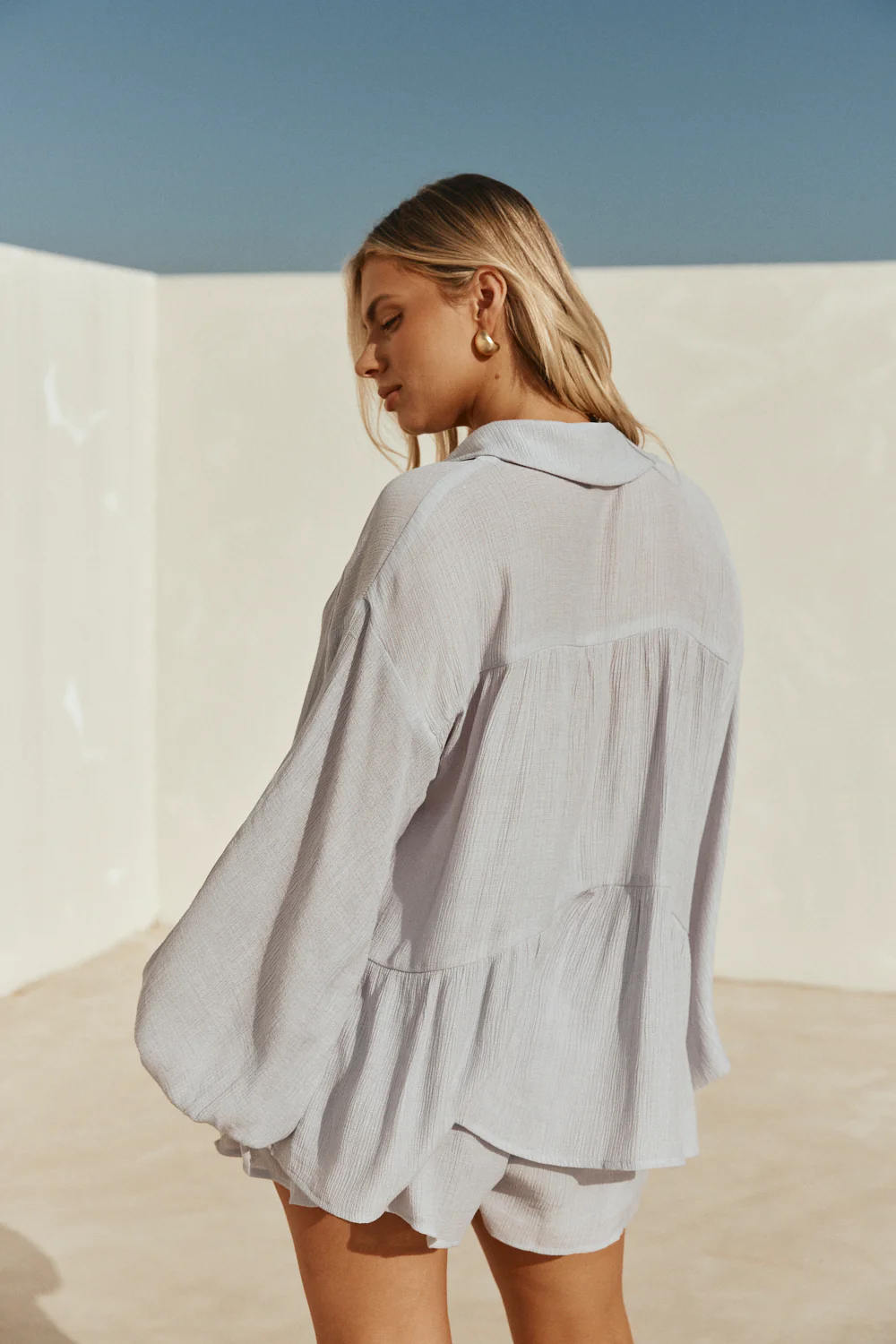 SAMPLE-Huxley Top - Blue