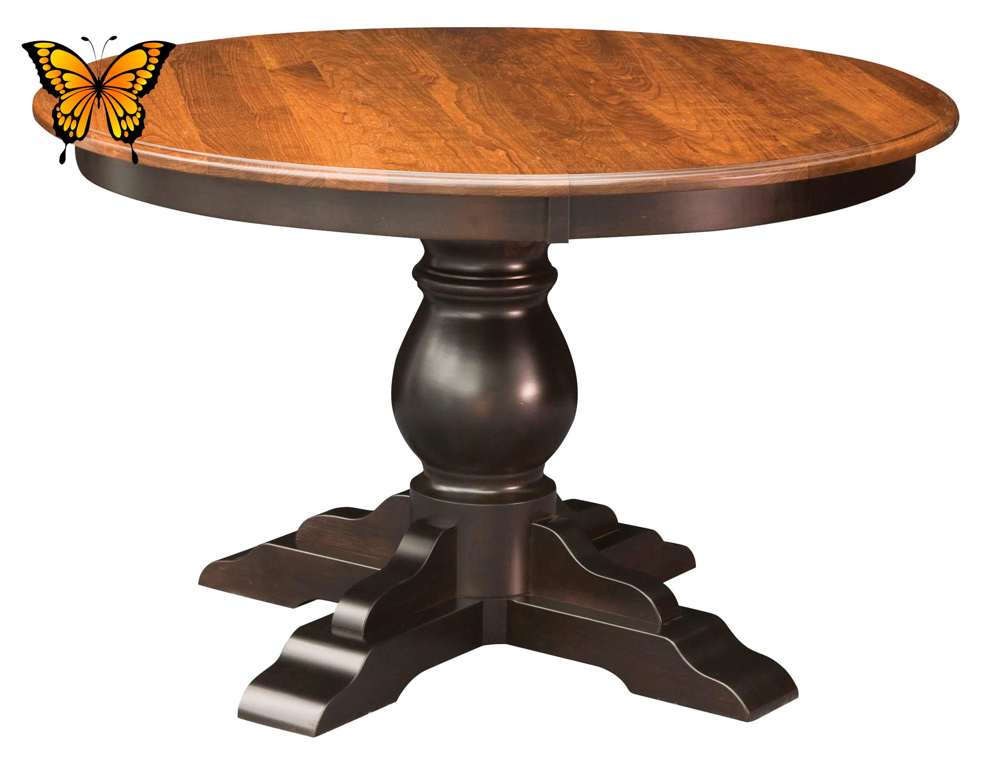 Amish Albany Single Pedestal Dining Table