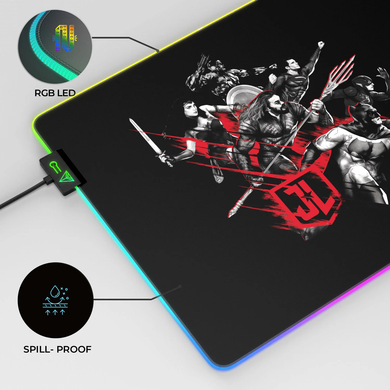 Justice League - Ready For Fight Gaming Mouse Pad