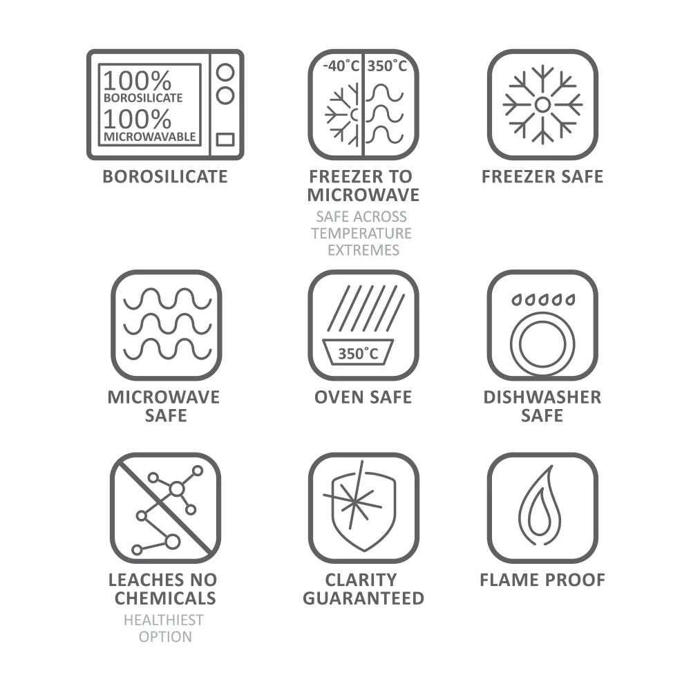 Borosil Vision Glass, Set of 6, 295ml