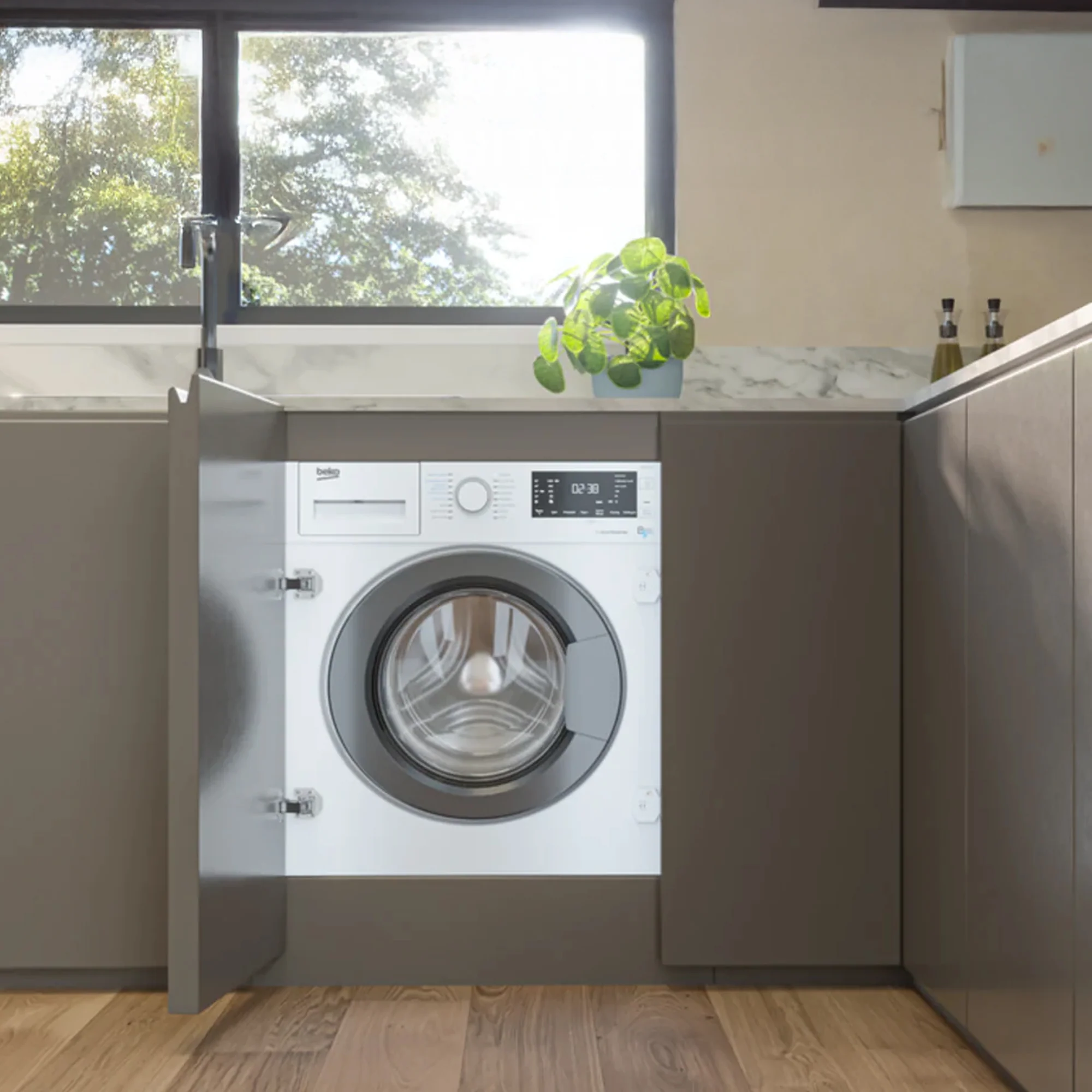 Beko 8/5kg Intergrated Washer Dryer White
