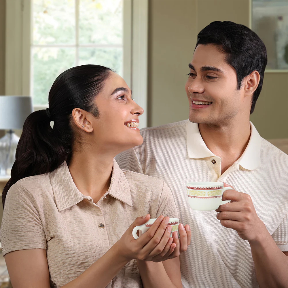 Larah by Borosil Elega Cup Set, 90ml x 6