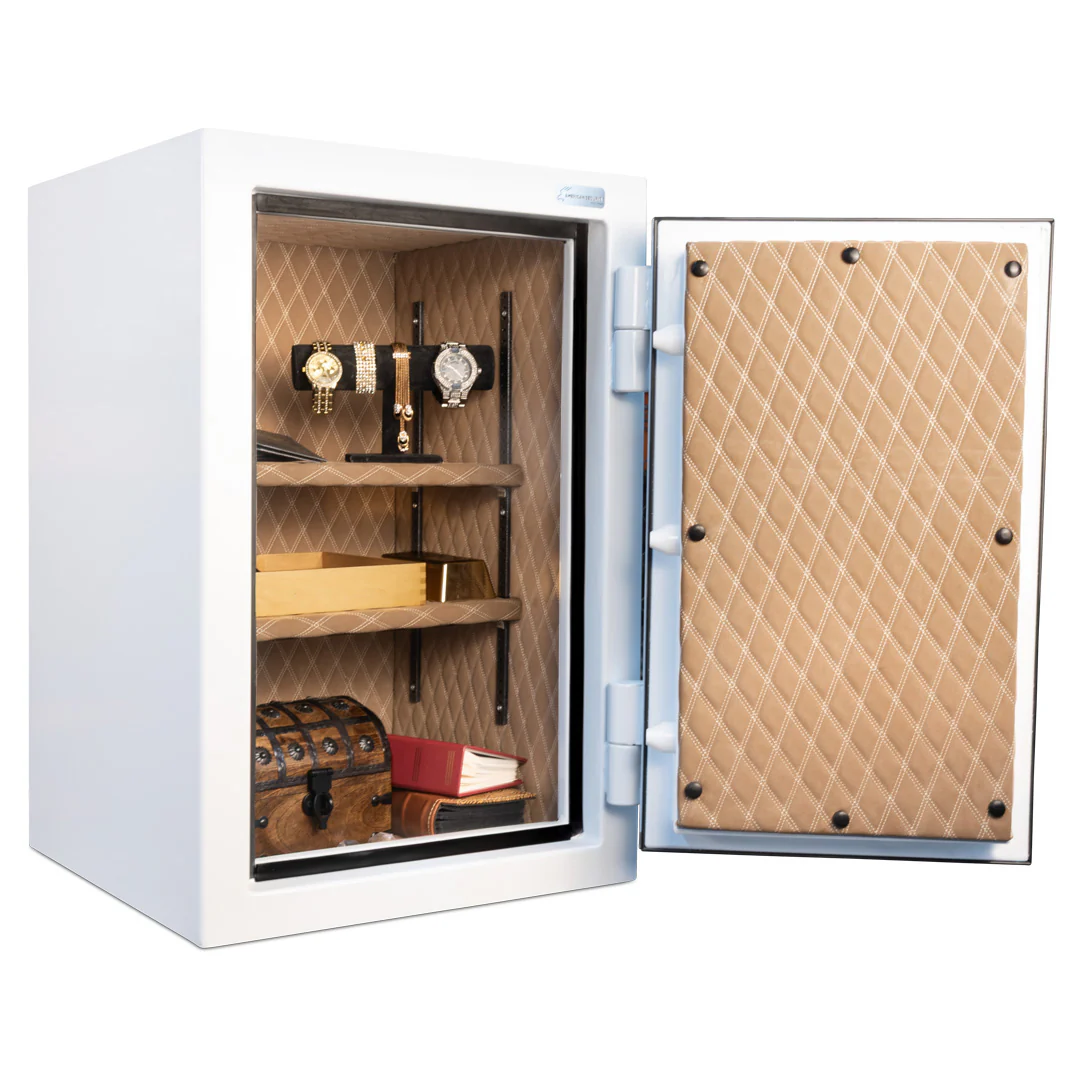 AMSEC AM3020PLUS White Home Security Safe with LED Light