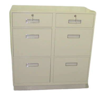Fenco 211 Goldline Pedestal Unit with 2 Locking Box Drawers Over 4 Legal Drawers