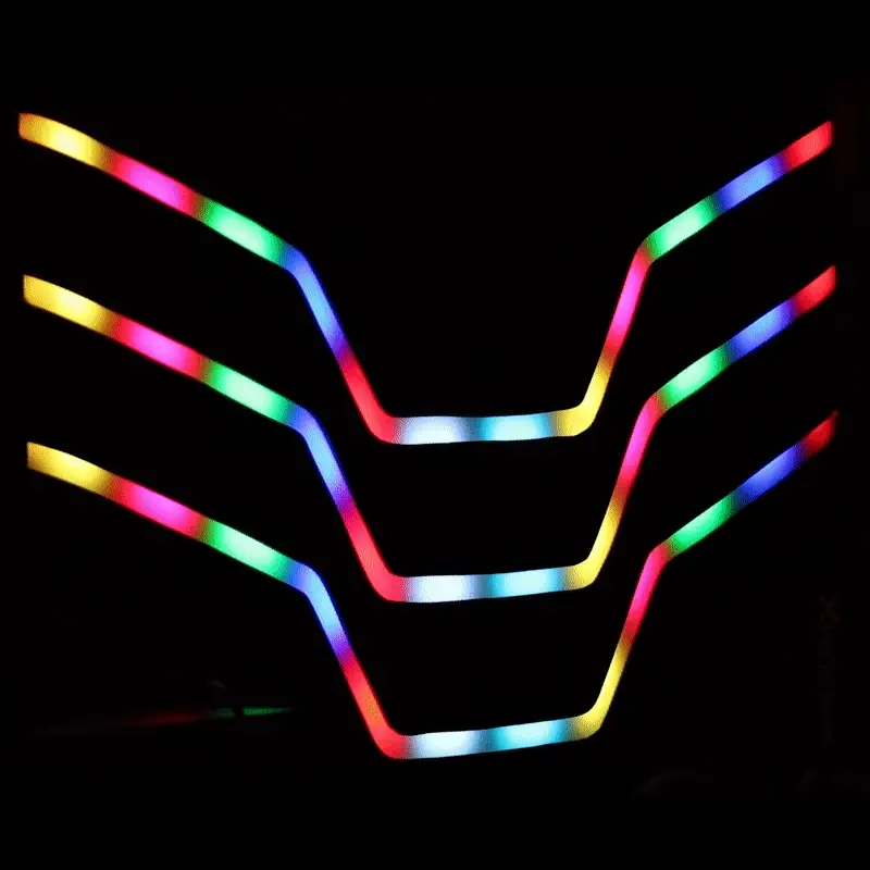 Cosmos LED Single Gaming Bed in a Box - Black RGB