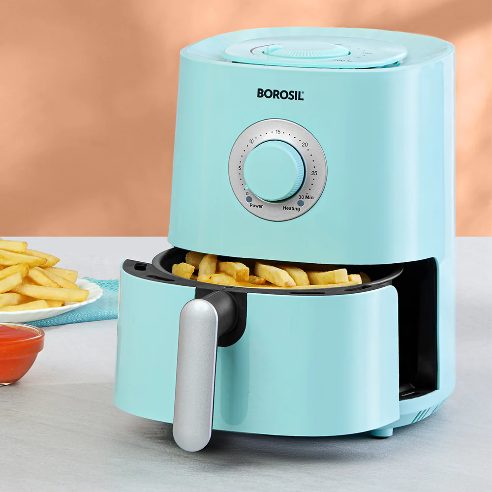 Borosil Best 1.2L Air Fryer-Blue