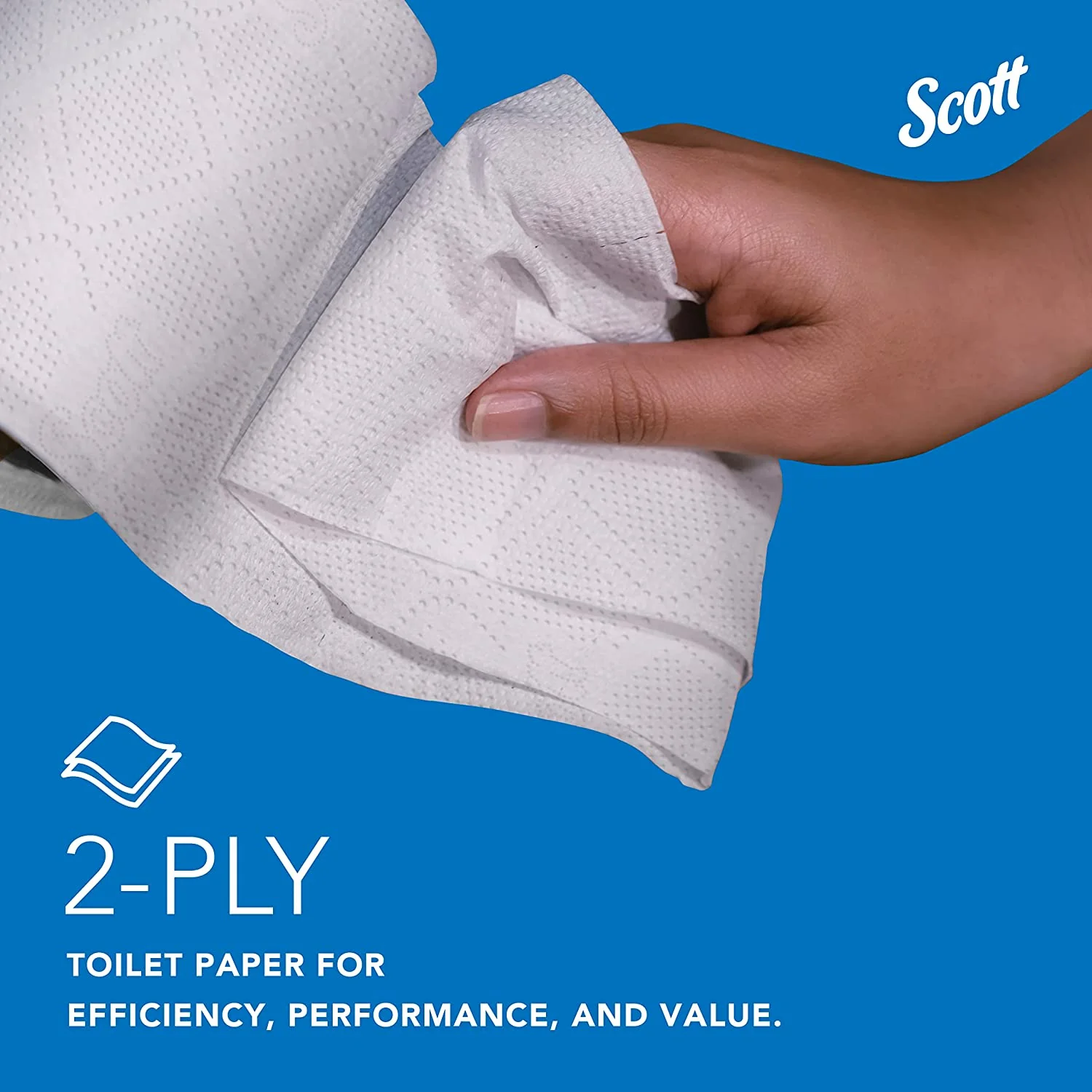 100% Recycled Fiber Standard Roll Bathroom Tissue, 2-Ply, White, 80 Rolls / Case, 473 Sheets / Roll, 37,840 Sheets / Case