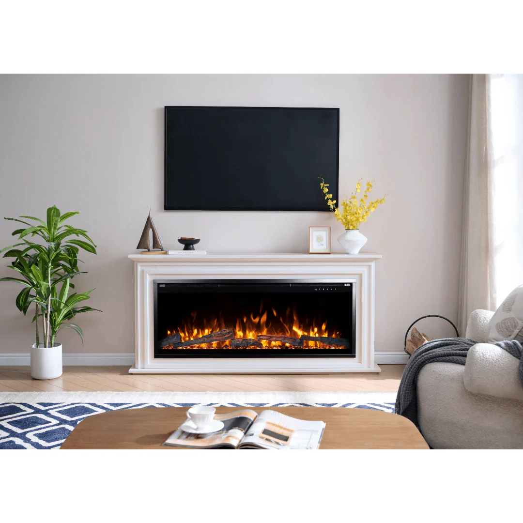 Sideline Elite Pro 50 Inch Smart Electric Fireplace with Encase Surround Mantel