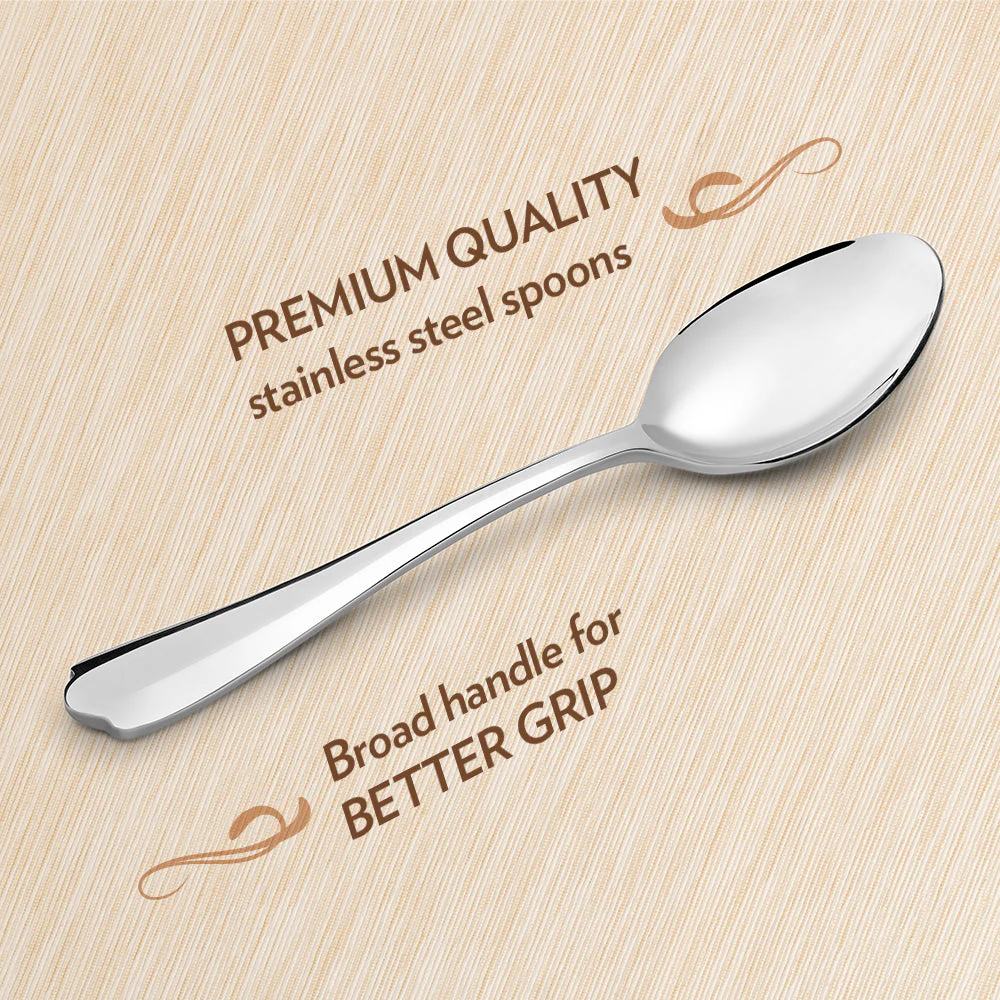 Borosil Eva Tea Spoon, Set of 6-13.5 cm