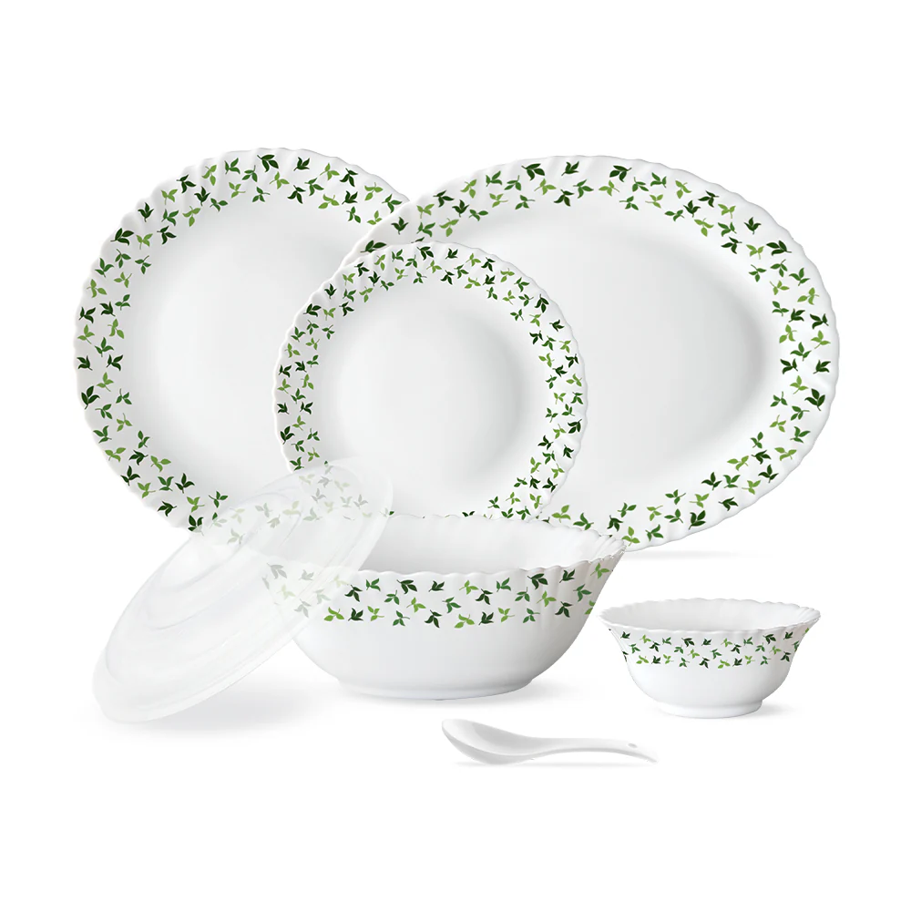 Larah by Borosil Sage 47 pc Dinner Set